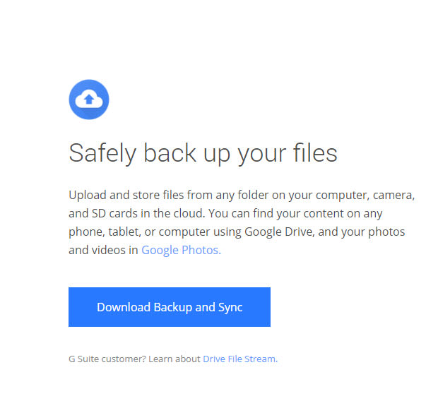 google backup app download for mac